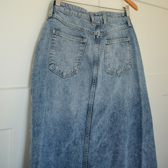 Free People denim maxi skirt - Picture 5 of 7